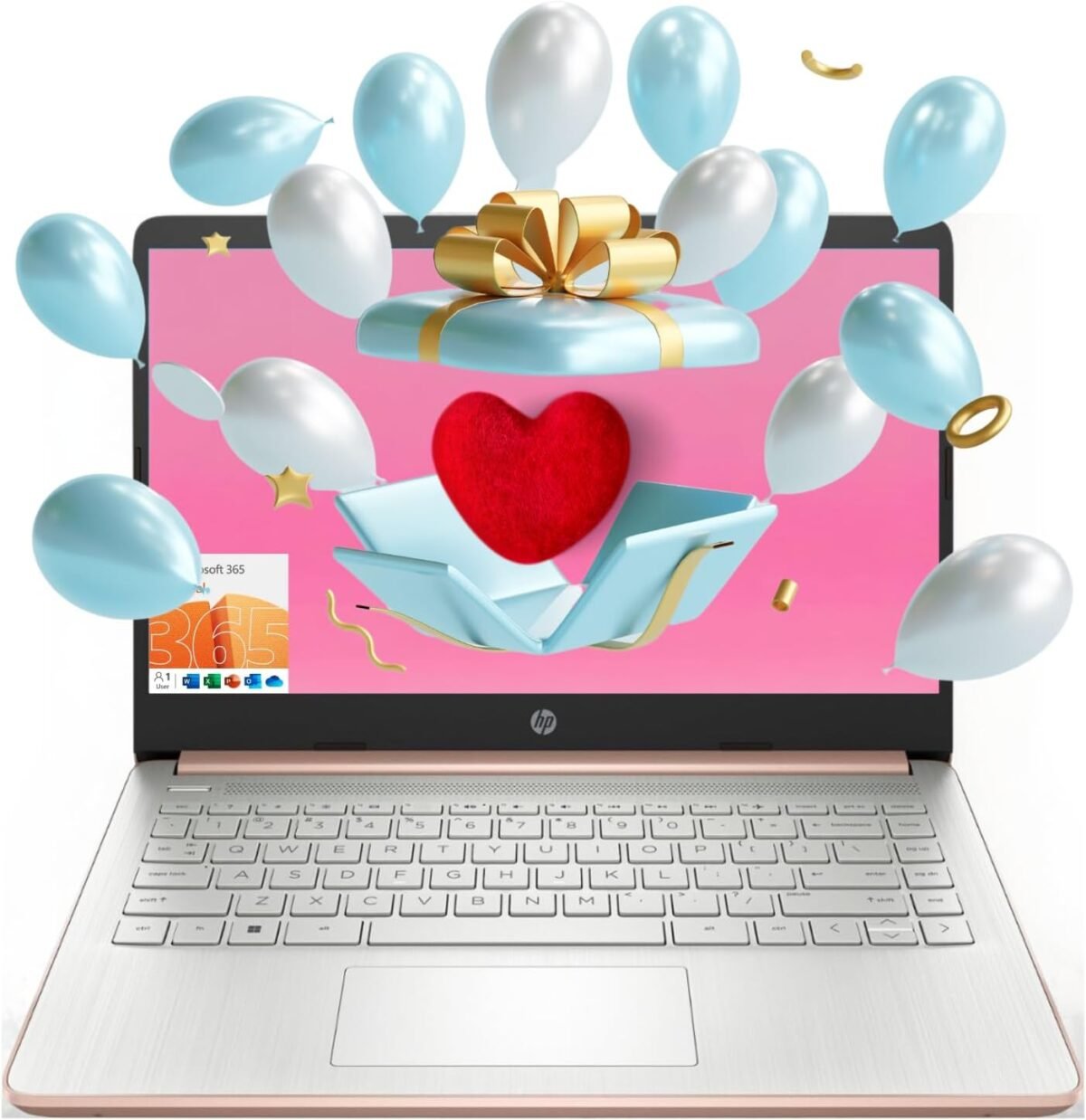 Hp essential laptop 14 hd display intel celeron n4120 16gb ram 64gb emmc webcam hdmi wi fi rj 45 1 year office 365 windows 11 home rose gold.jpg