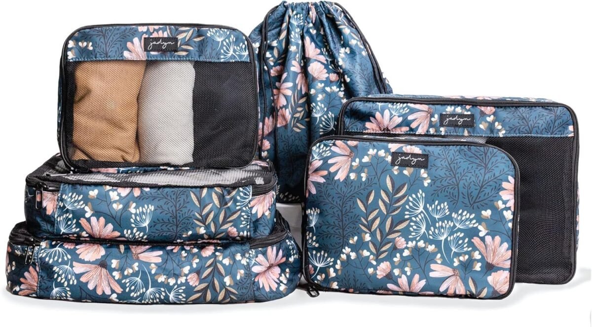 Jadyn packing cubes for travel 6 piece large packing cube organizer set for suitcase duffel bag luggage multiple sizes travel essentials navy floral.jpg