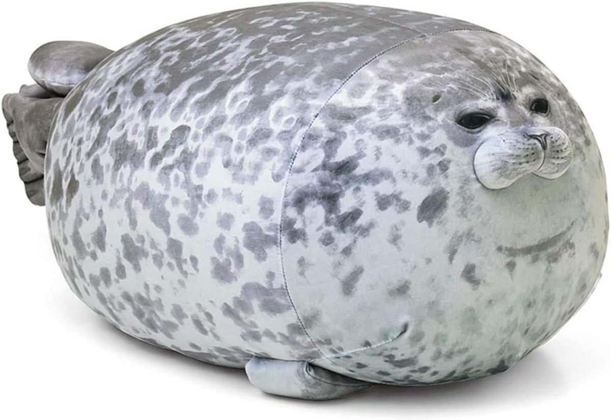Merryxd chubby blob seal pillowstuffed cotton plush animal toy cute ocean small11.8 in.jpg