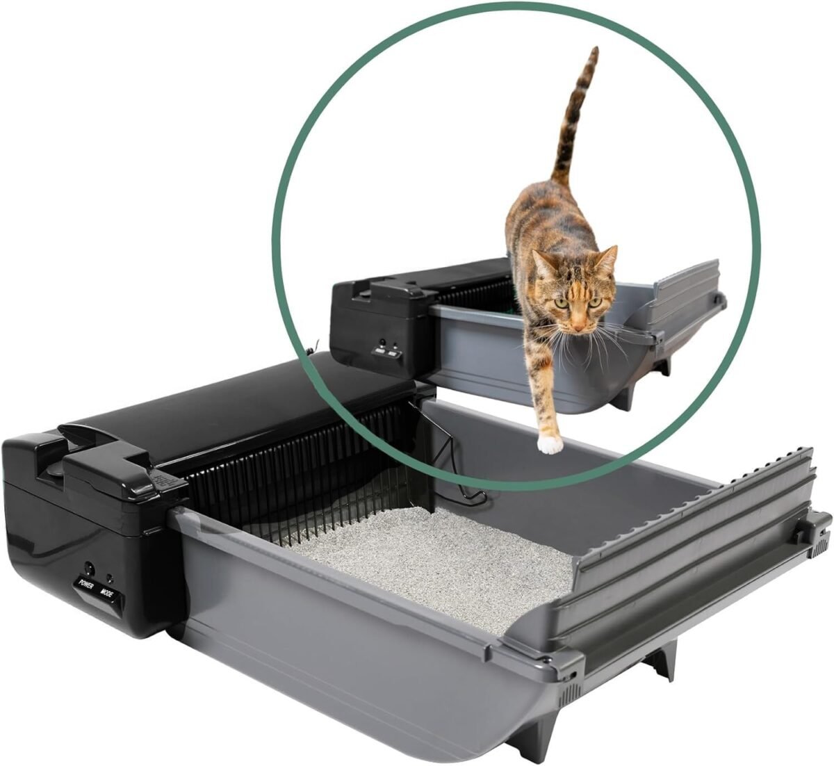 Pet zone self cleaning automatic cat litter box smart scoop cat litter box with 6 bags carbon filter for up to two cats 6 16 pounds.jpg