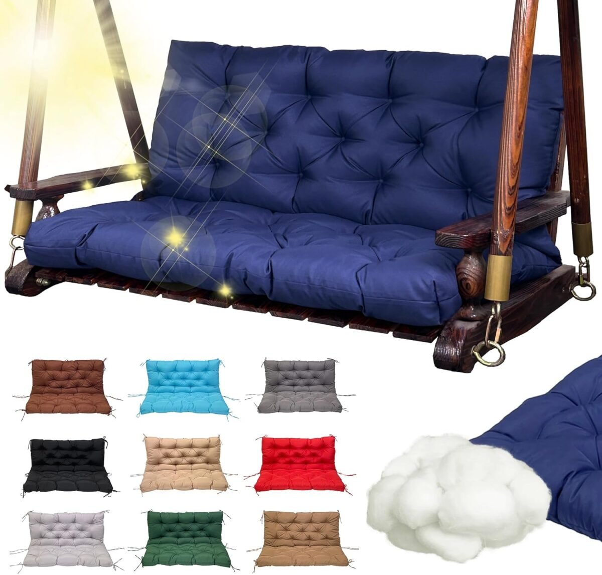 Replacement swing cushions for outdoor furniture 2 3 seater waterproof porch bench cushions with ties and backrest 4 thick patio swing chair cushion for garden backyard.jpg