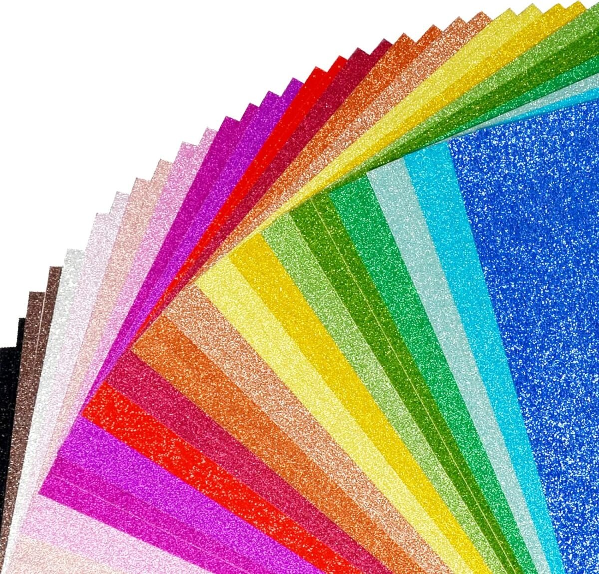 Simetufy glitter cardstock 40 sheets in 20 colors premium cardstock for cricut crafts and diy projects sparkly paper for card making 250 gsm.jpg