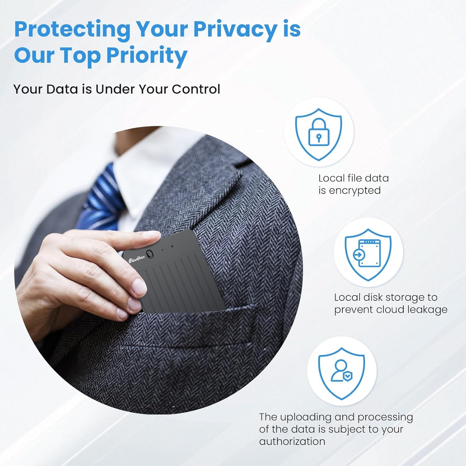 AI Voice Recorder, Transcribe & Summary Voice Recorder with Playback, Digital Voice Recorder Supporting Real-Time Translation in 59 Languages, Audio Recorder for Lectures, Meetings, 64GB Memory - Image 5