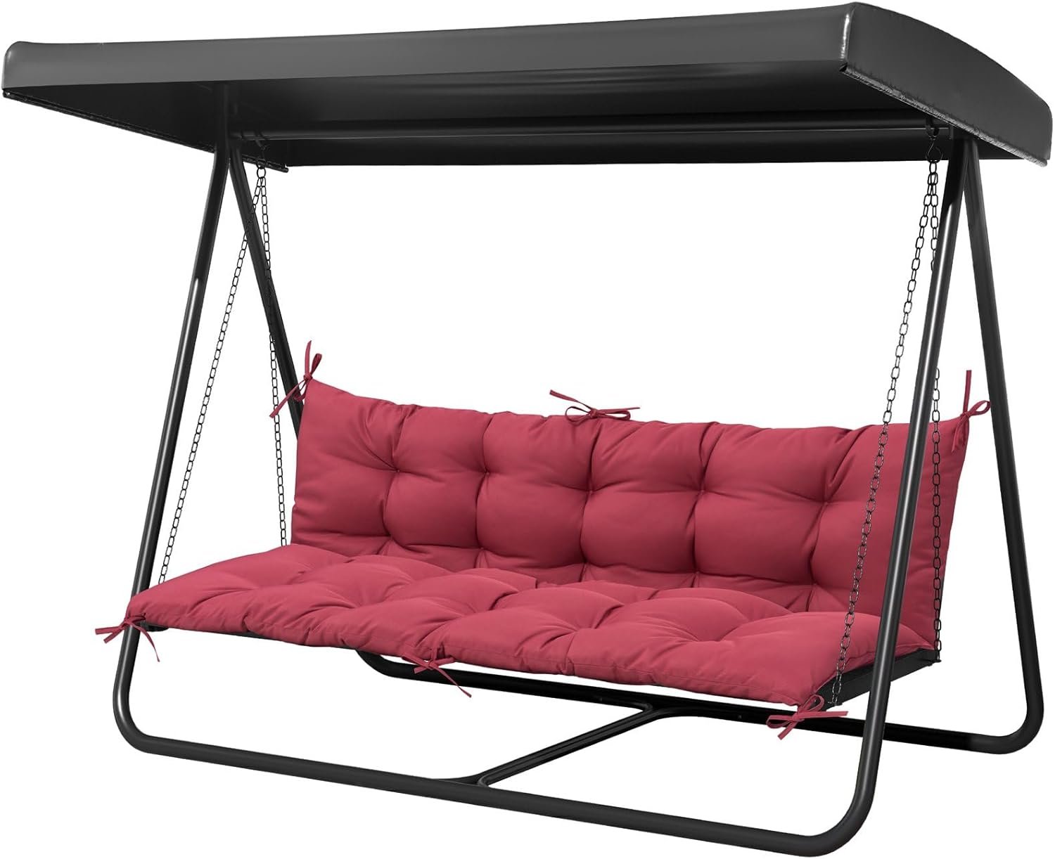 Crestlive Products Outdoor Porch Swing Cushion 60 Inch, Thicker 5" 2-3 Seater Waterproof Outdoor Furniture Cushion Replacement with Fixed Straps for Patio, Lawn, Outdoor, Backyard, Garden - Image 10