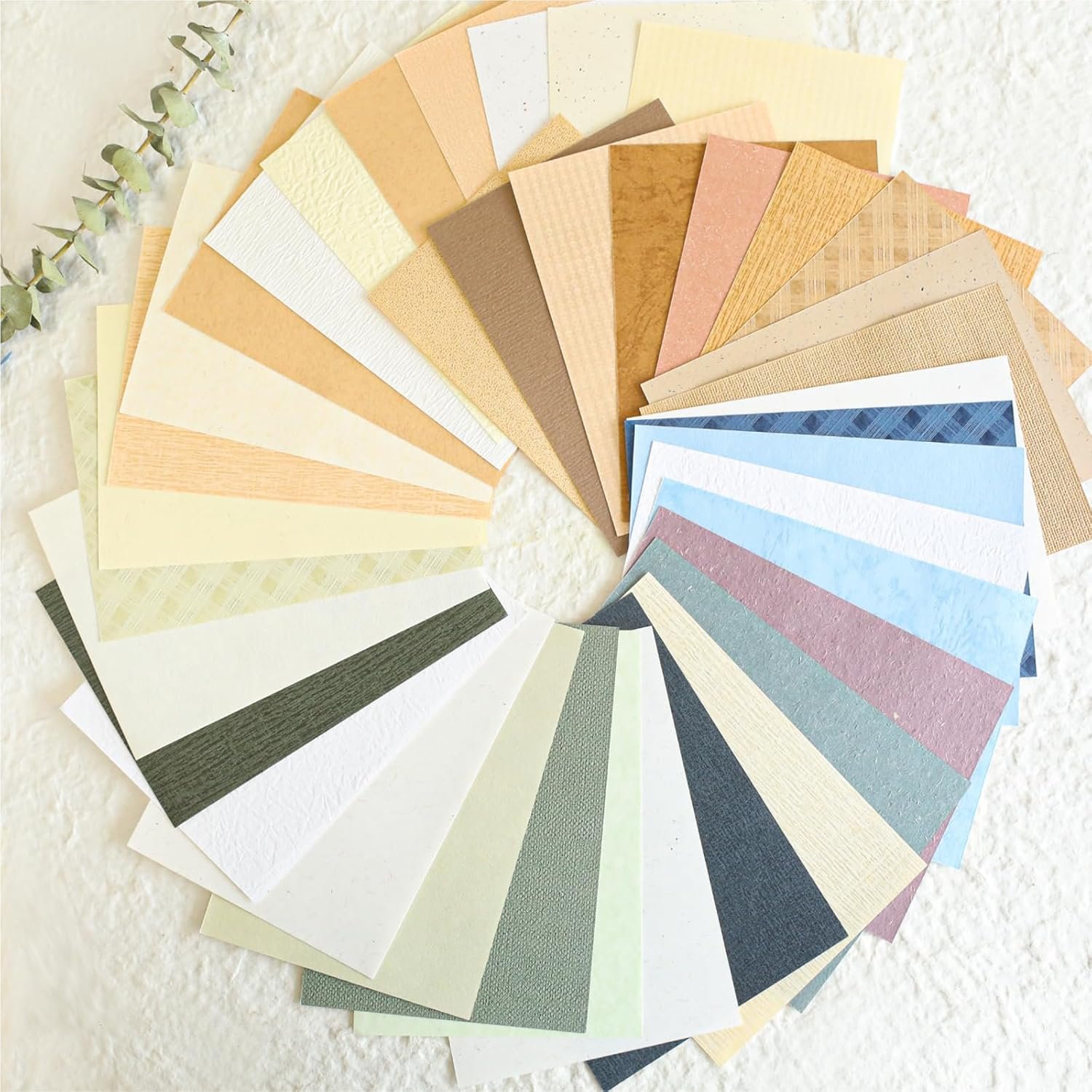 VIVIQUEN 80 Sheets Vintage Scrapbook Paper and Embossed Textured Set - 4 Pack Mixed Special Paper for Scrapbooking Planner Bullet Junk Journal Supplies Collage Card Embellishment A6 Size - Image 3