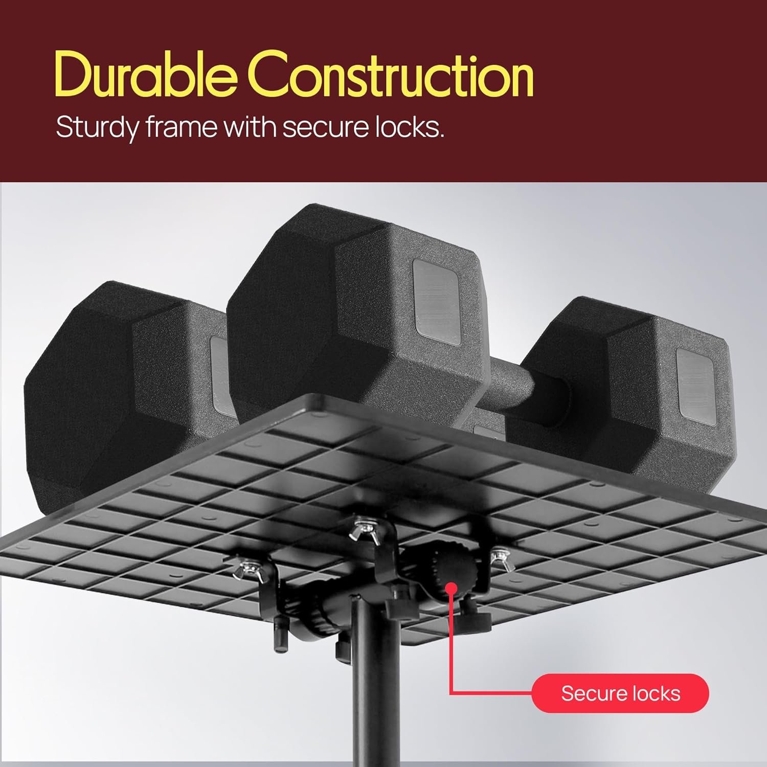 PYLE-PRO Universal Laptop Projector Tripod Stand - Computer, Book, DJ Equipment Holder Mount Height Adjustable Up to 39.37” w/ 14” x 11” Plate Size -for Office, Home, Stage, Studio, DJ Racks Holder - Image 6