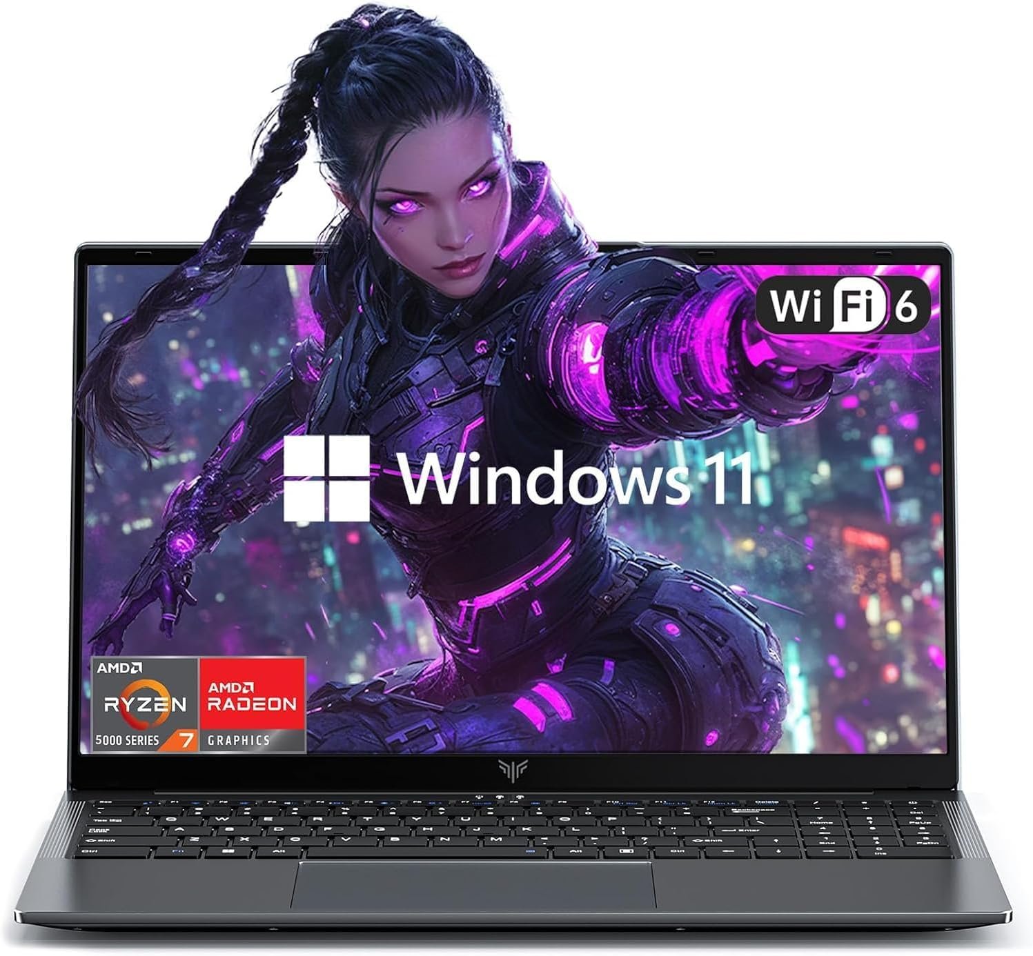 2025 Laptop Computers with AMD Ryzen7, 8-core Processor (Up to 4.3GHZ) with AMD Radeon Graphics,16GB DDR4 RAM 512GB SSD,WiFi 6, Windows 11,15.6 inch IPS Display,4800mAh Battery,Type-C,Micro SD - Image 2