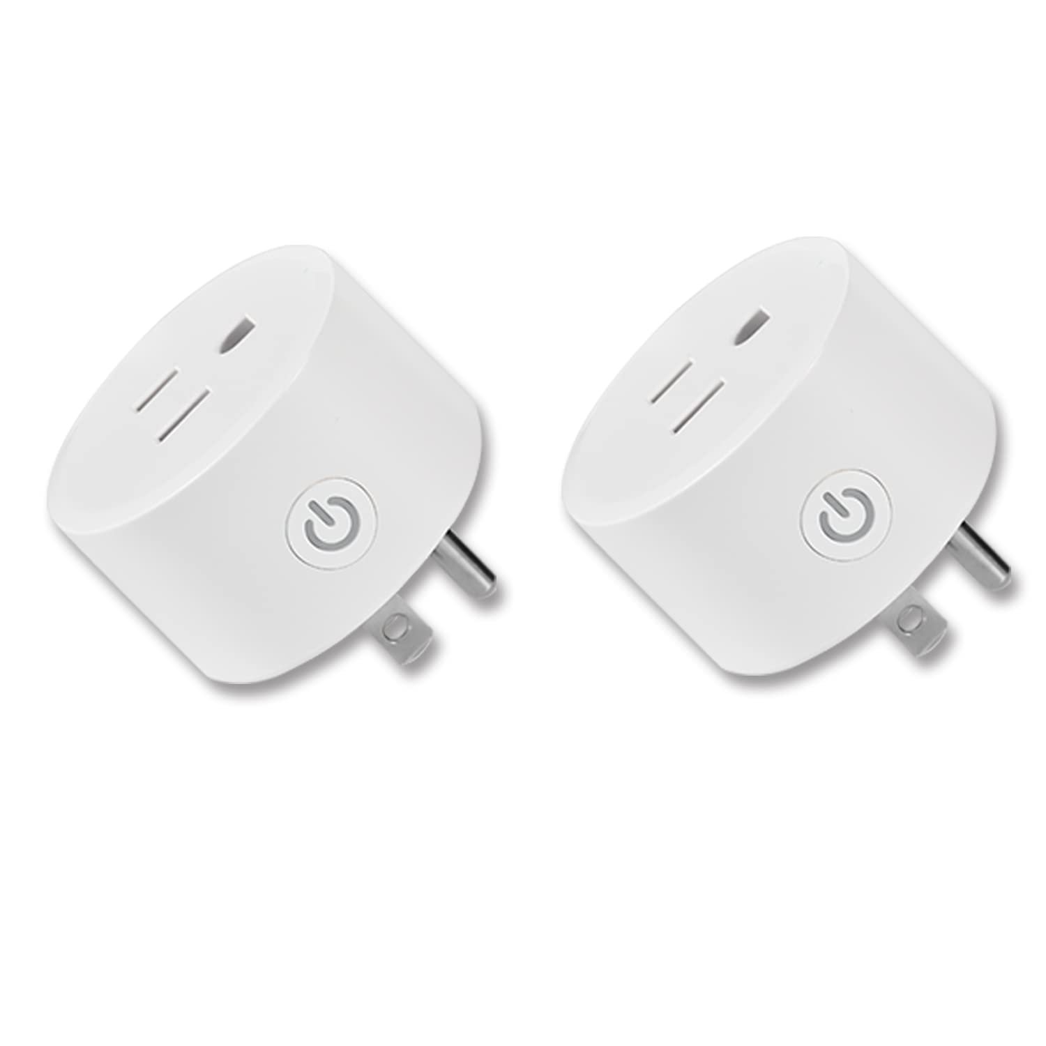 Tuya WiFi Smart Plug Works with Alexa Google Assistant IFTTT for Voice Control Mini Smart Outlet Plug with Timer Function,No Hub Required,Only 2.4GHz Wi-Fi,FCC/Rohs Listed Socket(2 Pack) - Image 2