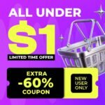 All under !! 💕60% OFF COUPON for every New User!