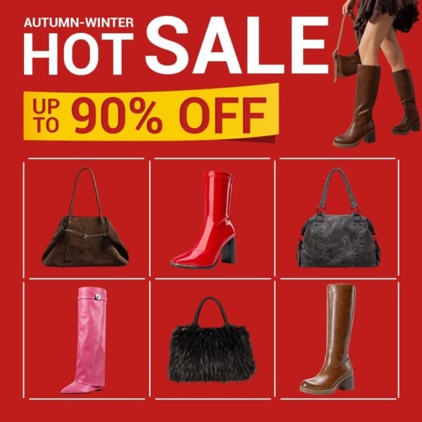 Up to 90% Off on Bags & Shoes! 💕60% OFF COUPON for every New User!