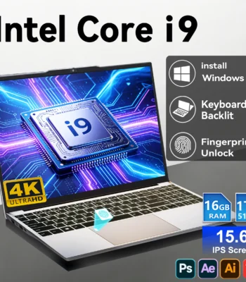 2026 15.6" Windows 11 i9 Laptop Computer Intel Core i9 10980HK 16GB 1TB Laptops Office Computer Fingerprint Unlock Notebook PC 1