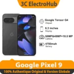 Google Pixel 9, Global Version, 6.3 inches, Google Tensor G4, 4700 mAh, PD3.0, OLED, 120 Hz, RAM 12 GB, ROM 128 GB, smart Phone