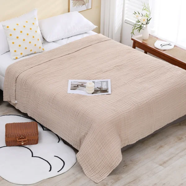 Gauze Cotton Baby Blanket Thickened Soft Absorbent Children’s Quilt Large Bath Towel Nap Air Conditioner Blankets Bedding Items