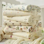 95*95CM Summer Baby Blanket Cartoon Animal Infant Blanket Thin Breathable  Toddler Bath Towel Girls Bedding Items