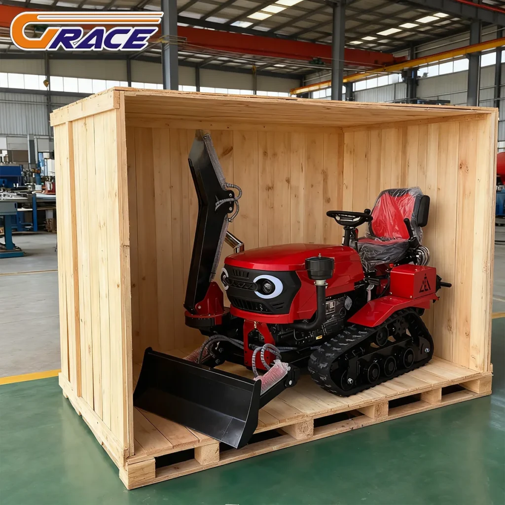 2025 Agricultural Crawler Tractor 35 Hp Ride-On Rotary Tiller 25HP 30HP 50HP Track Crawler Tractor with Low Price for Sale 1