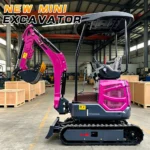 Multifunctional Mini Excavator 0.8-2Ton Heavy Duty Hydraulic Digger With Auger Bucket Breaker Full Attachments For Farm Garden