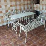 Outdoor tables and chairs Garden Park tables and chairs European balcony Leisure sofa Table and chair combination kit Terrace ba