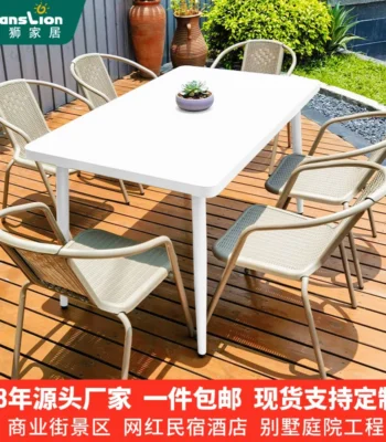 Outdoor tables and chairs Cafe B&B outdoor tables and chairs courtyard balcony leisure dining tables and chairs 1