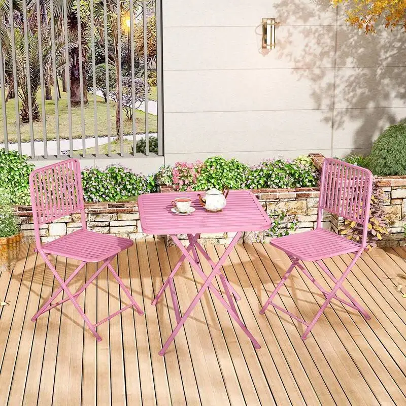 Outdoor Outdoor Patio Iron Balconies Folding Relaxation Table Cafés, and and Chair Set Areas Ideal Furniture for Set Patio Chair Outdoor Outdoor Patio Iron Balconies Folding Relaxation Table Cafés, and and Chair Set Areas Ideal Furniture for Set Patio Chair