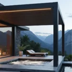 Custom Size 3X3 3×6 10*12 10*20m Motorised Pergola Outdoor Garden Waterproof Aluminium Bioclimatic Electric Louver Roof Pergola