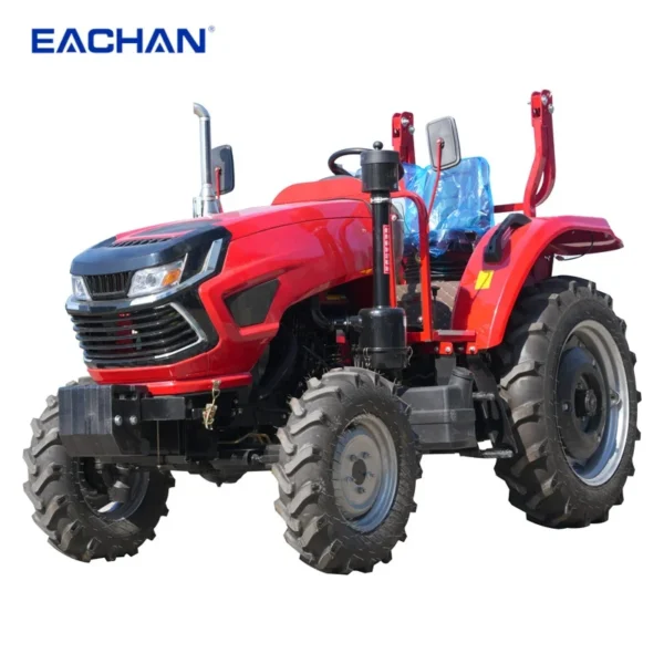 EACHAN High Efficiency 80 HP New Wheel Tractor Rice Field Farm Diesel Tractors Four Wheel Drive Rotary Power Tractor Customized 1