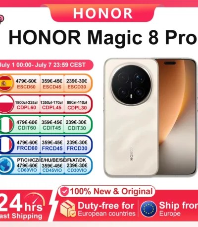 Global Version HONOR Magic 8 Pro 5G Samrtphone 12+512GB Snapdragon 8 Elite Gen 5 6.71''120Hz OLED Screen 200MP AI Cameras 100W SuperCharge Mobile Phone 2026 New 1