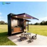 Customized Modular Prefab Outdoor Kitchen Unit Stainless Steel Electric Grill Design Waterproof Easy Operation For Outdoor Use