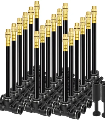 20/30/50cm 360° Bend Brass Misting Nozzles 6/8/10/12mm Quick Connect Garden Irrigation Auto Watering Adjustable Atomizer Sprayer 1