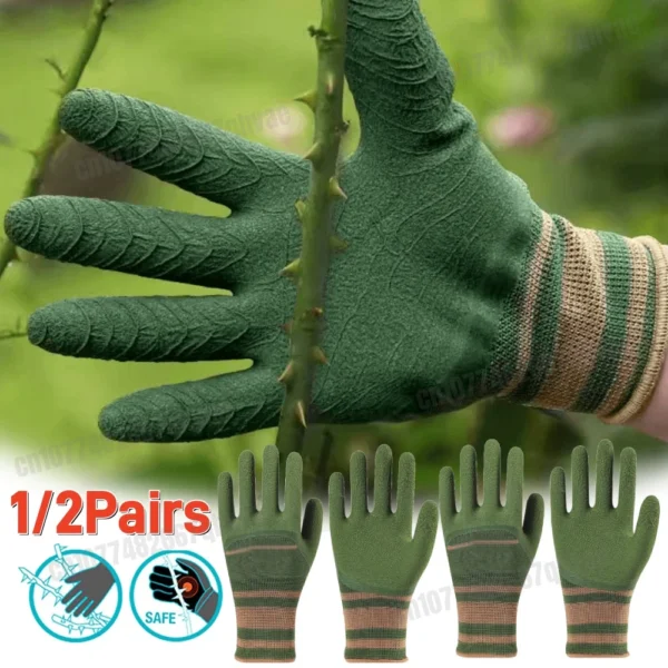 1/2pairs Gardening Gloves Thorn Proof Rose Pruning Garden Glove Protection Glove Rose Gloves for Cactus Rose and Blackberry
