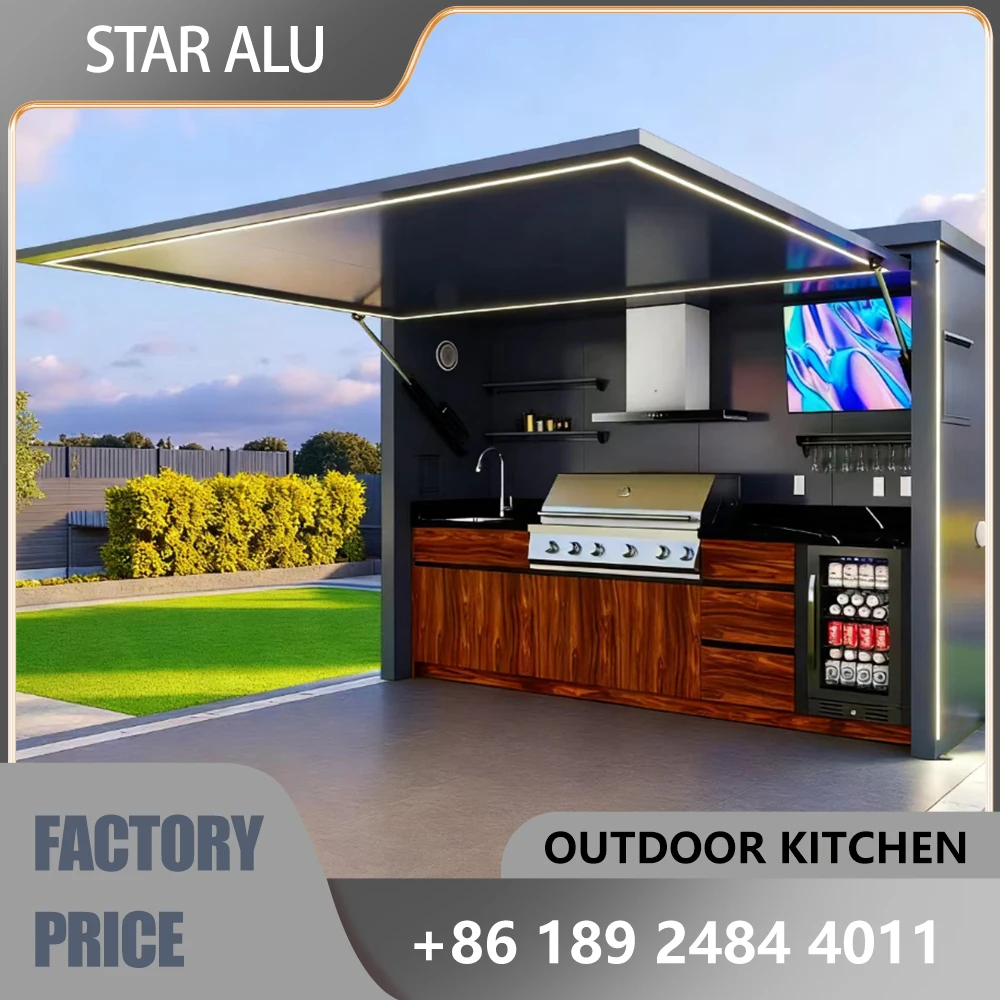 Modular outdoor kitchen gazebo: a one-stop solution for BBQ, cooking, and relaxation Modular outdoor kitchen gazebo: a one-stop solution for BBQ, cooking, and relaxation