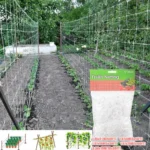 Horticultural Plant Climbing Net, Polyester Woven Net, Suitable for Other Climbing Plants Such As Tomatoes, Beans, Grapes, Etc
