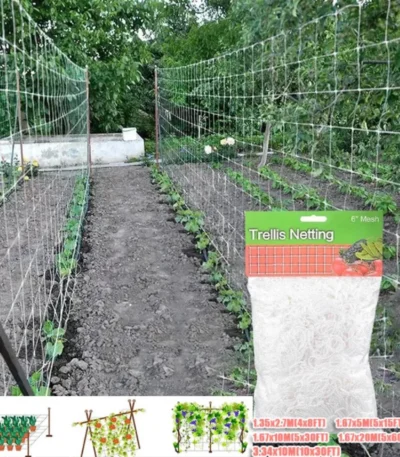 Horticultural Plant Climbing Net, Polyester Woven Net, Suitable for Other Climbing Plants Such As Tomatoes, Beans, Grapes, Etc 1