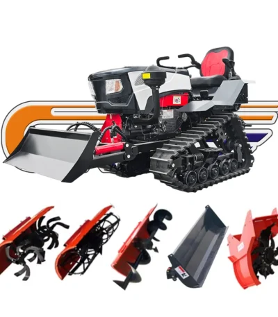 Customized 2025 New Rubber Track Crawler Traktor 25hp 35 Hp 50 Hp 60hp 80hp 100 Hp Farm Crawler Mini Tractor 4x4 Agriculture 1