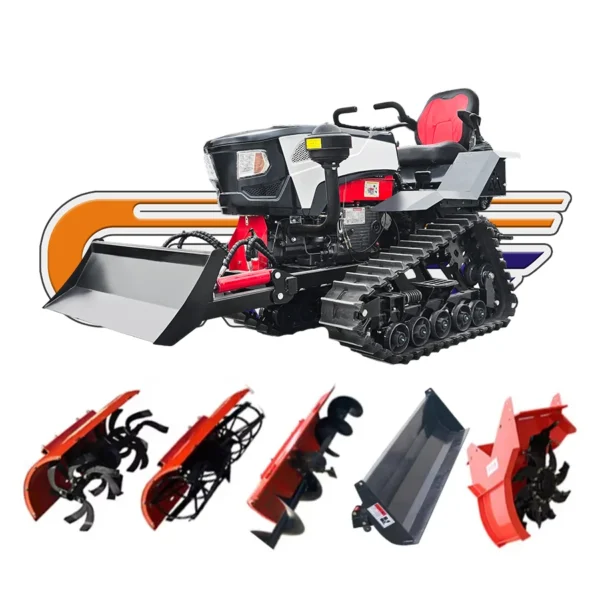 Customized 2025 New Rubber Track Crawler Traktor 25hp 35 Hp 50 Hp 60hp 80hp 100 Hp Farm Crawler Mini Tractor 4x4 Agriculture 1