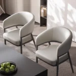 Nordic Style Light Luxury Fashionable Dining Chair Modern Log Simple Home Lounge Chair Sencillo Y Bonito Dining Room Furniture