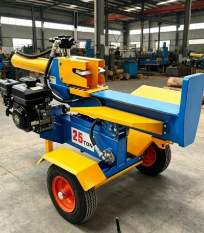 25 Ton Hydraulic Log Splitter Firewood Processor Electric Horizontal Wood Splitting Machine Wood Cutting Machine Customizable 1