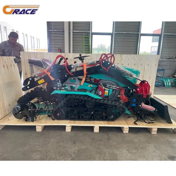 Customized Discount Price Mini 25hp 35hp Diesel Power Tiller Cultivators Agricultural Farming Machine Crawler Tractor 1