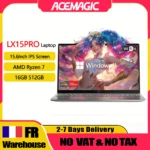 ACEMAGIC LX15PRO 15.6inch Laptop FHD Laptop AMD Ryzen 7 7730U 16GB RAM 512GB SSD Windows 11 Pro Notebook 180° Flip Computer Wifi6 BT5.2