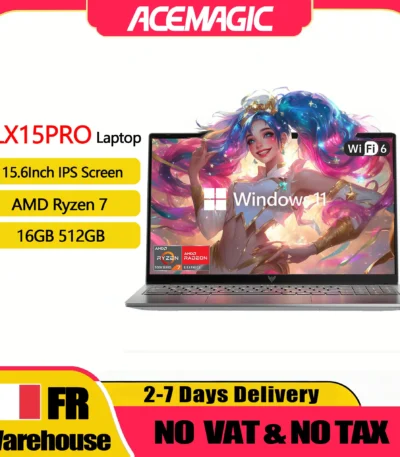 ACEMAGIC LX15PRO 15.6inch Laptop FHD Laptop AMD Ryzen 7 7730U 16GB RAM 512GB SSD Windows 11 Pro Notebook 180° Flip Computer Wifi6 BT5.2 1