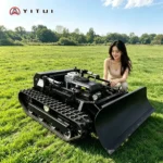 Remote Control Lawn Mower Rechargeable Electric Grass Cutter For Home Garden Yard Slope Lawn Care High Efficiency Customized