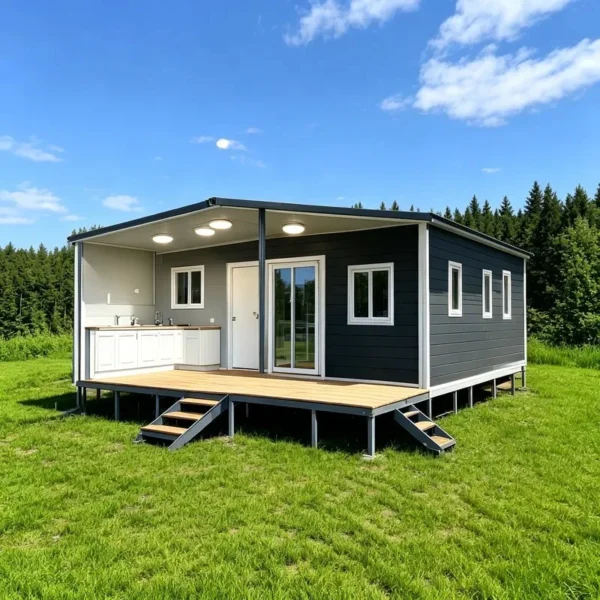 Customized Prefabricated Foldable Container Home: Weatherproof & Wind-Resistant Design Construction Site Foldable Dormitory
