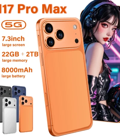 SALE 2026 NEW Silicone Case for SNS i17 Pro Max Original 7.3" Android Smartphone Accessories HD Global Version 1