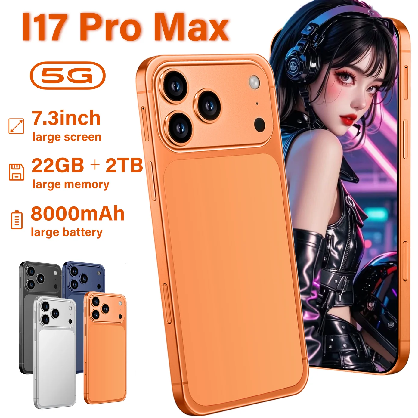 SALE 2026 NEW Silicone Case for SNS i17 Pro Max Original 7.3″ Android Smartphone Accessories HD Global Version SALE 2026 NEW Silicone Case for SNS i17 Pro Max Original 7.3″ Android Smartphone Accessories HD Global Version