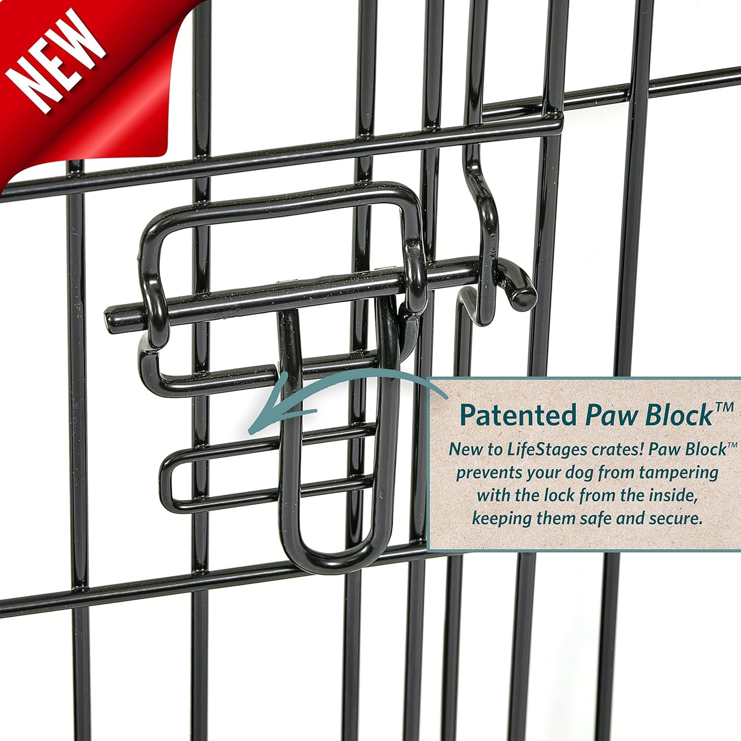 MidWest Homes for Pets 24-Inch LifeStages Crate for Small Breeds, 12-20 lbs, Single Door Folding Dog Crate with Divider Panel, Leak-Proof Tray & Secure Latch, Heavy-Duty & Easy to Assemble - Image 6