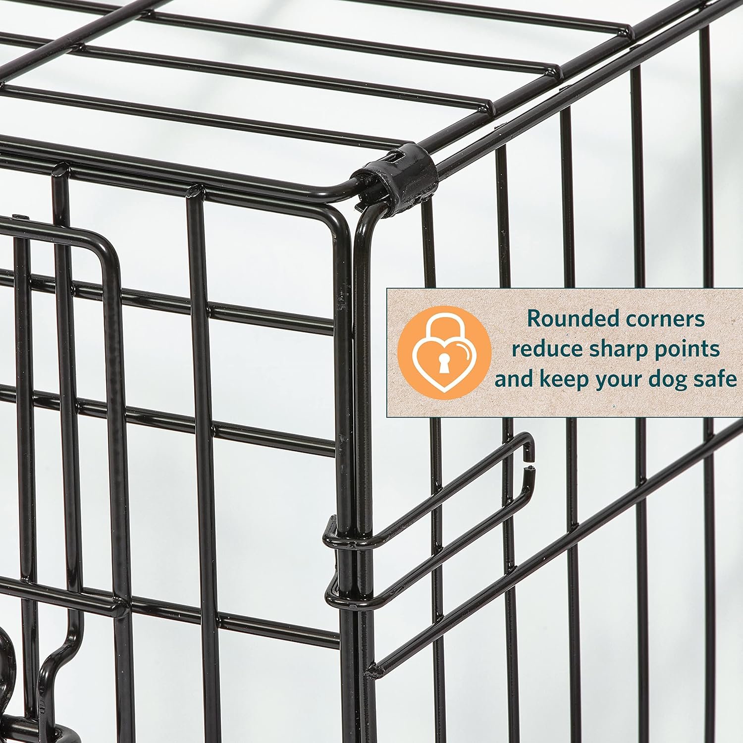 MidWest Homes for Pets 24-Inch LifeStages Crate for Small Breeds, 12-20 lbs, Single Door Folding Dog Crate with Divider Panel, Leak-Proof Tray & Secure Latch, Heavy-Duty & Easy to Assemble - Image 8