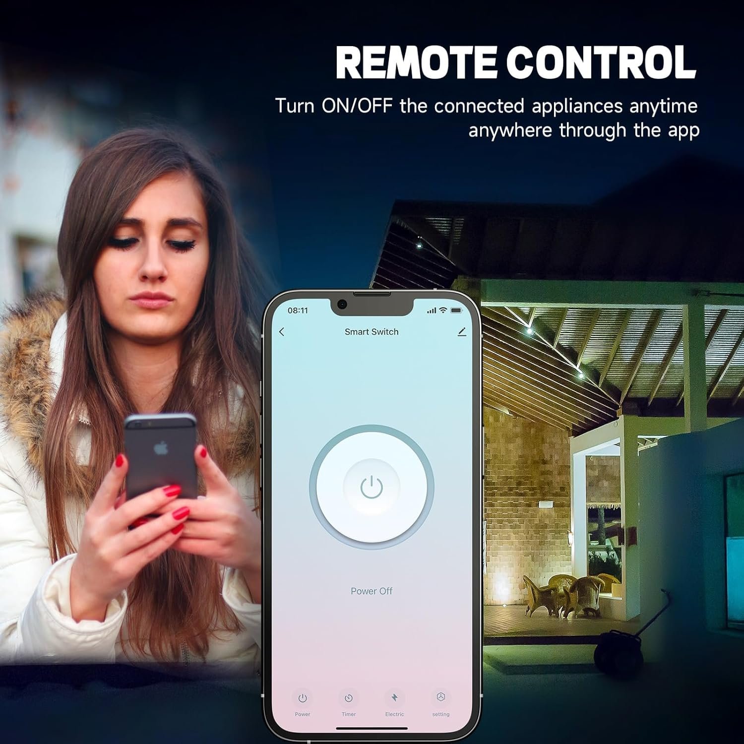 Smart Light Switch, Single Pole 2.4Ghz Wi-Fi, Work with Alexa and Google Assistant for Voice Control, Smart Life/Tuya APP Remote Control, No Hub Required, NEED Neutral Wire, 10A, ETL&FCC Listed - Image 5