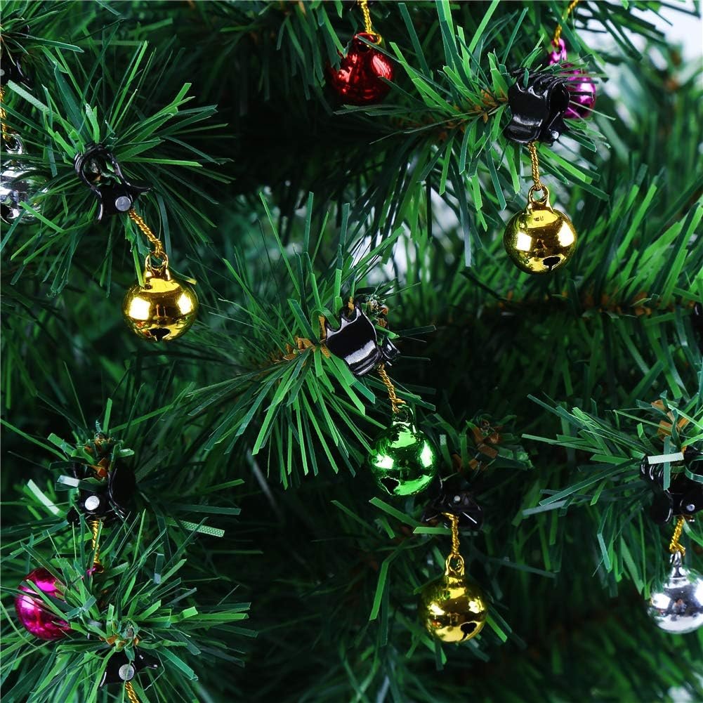 CCINEE 12 Pieces Beard Baubles Ornaments Colorful Mini Gingle Bells Mustache Christmas Decoration for Boyfriends Brothers Fathers and Men - Image 8