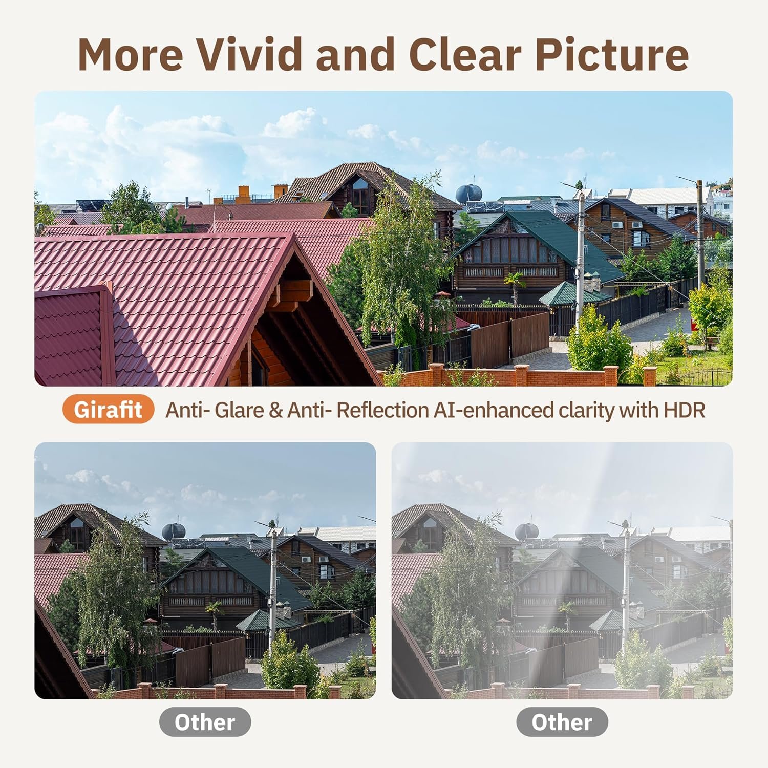 Girafit 3MP 2K Window Camera,2.4GHz&5GHz WiFi Indoor Cameras for Home Security 2 Pack with ChroMax Al Color Night Vision,Person & Motion Detection,24/7 Recording,Easy&Quick Install - Image 7