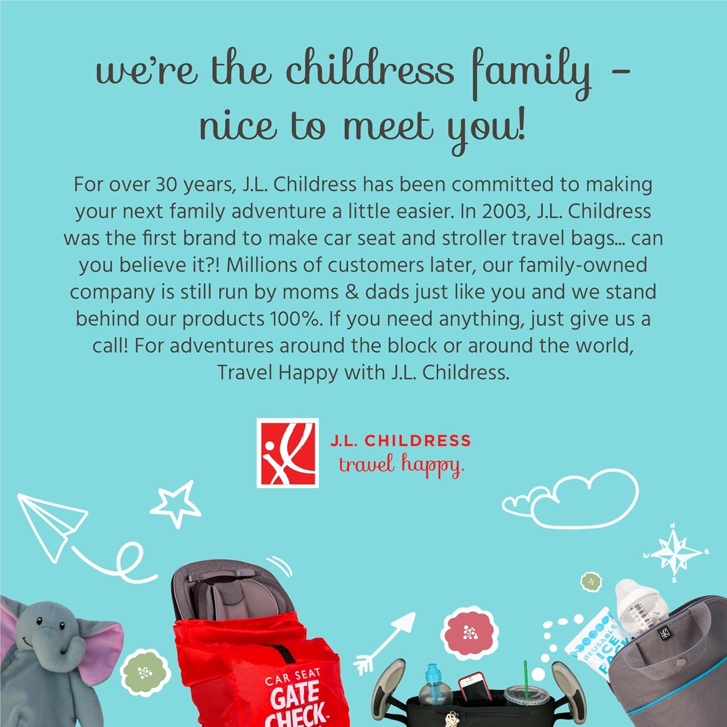 J.L. Childress Padded Infant Car Seat Bag - Travel Bag for Airplane, Fits Most Baby & Infant Car Seats, Compatible with UPPAbaby, Nuna, & Chicco, Airport Accessories, AirTag Compatible- Premier, Black - Image 8