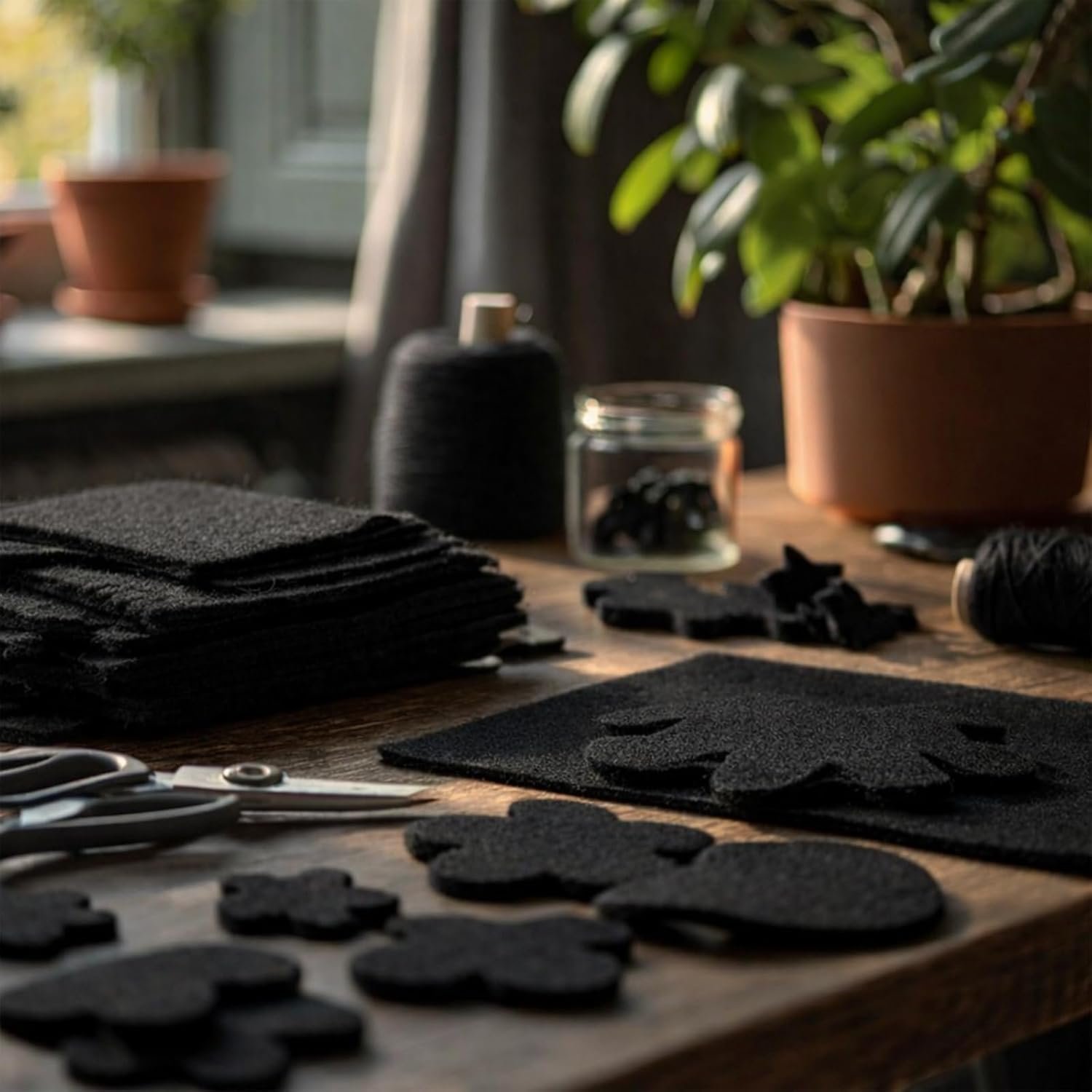 8x12 Black Felt Fabric Sheets - 3PCS Felt Squares -1 Colors Soft Felt Squares, 1.5mm Thick for Sewing, Patchwork, Decoration, Embroidering, Book, DIY Craft - Image 6
